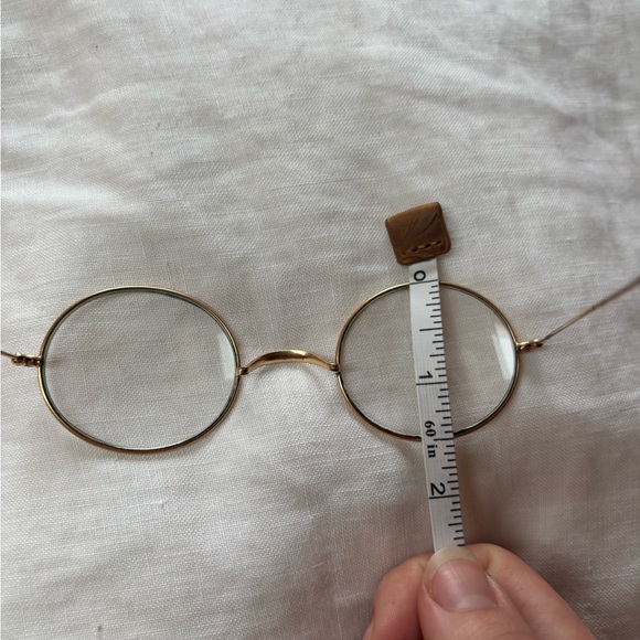 Antique Huteson Optical Co. Gold Rimmed Eyeglasses - Picture 11 of 12
